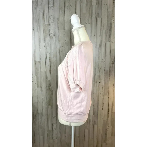 Vintage Colter Bay‎ Women's XL Vintage Pink Henley Button-Up Short Sleeve Top - Picture 7 of 8